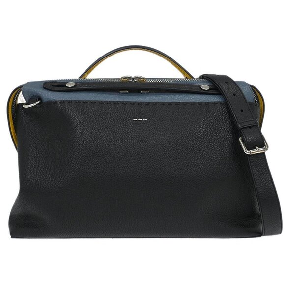 Fendi Navy Blue By The Way 2way Business Bag - Picture 1 of 11